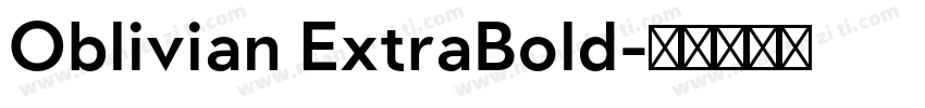 Oblivian ExtraBold字体转换
